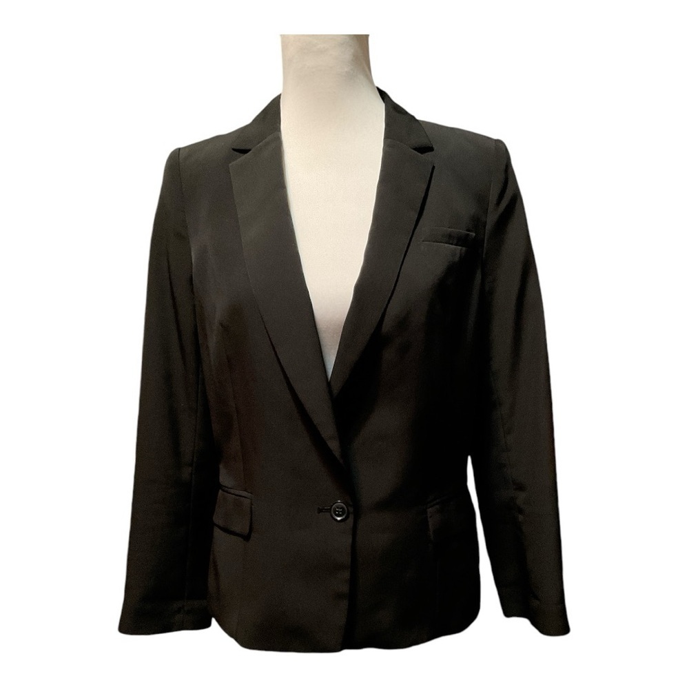 Banana Republic Woven‎ Soft Black Blazer Ladies Size 8